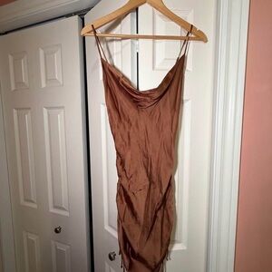 Wilfred Brown Slip Dress